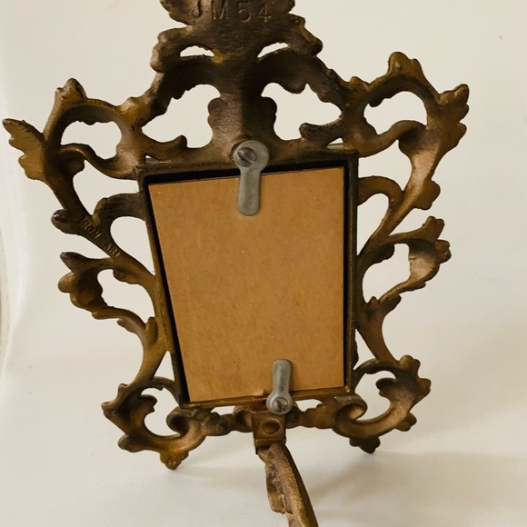 Art Nouveau Style Picture Frame Andrea by Sadek Vintage Metal Easel Back - Picture 4 of 11